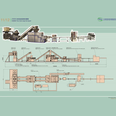 Stainless Steel 1000kg/h Handmade Soap Making Machine Production Line for Hotels