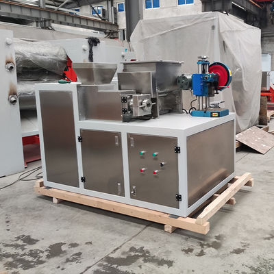 Small Scale Bar Soap Making Machine With Three Roll Mill 150mm Roller Manual Stamper