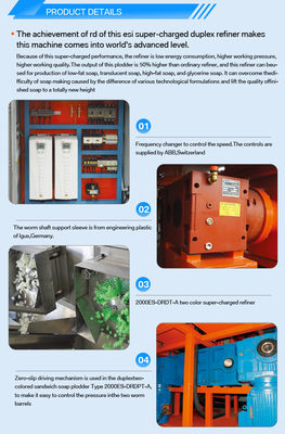 5.5 7.5 KW Soap Refiner Plodder Machines Voltage 220/380v Bar Soap Making Machine